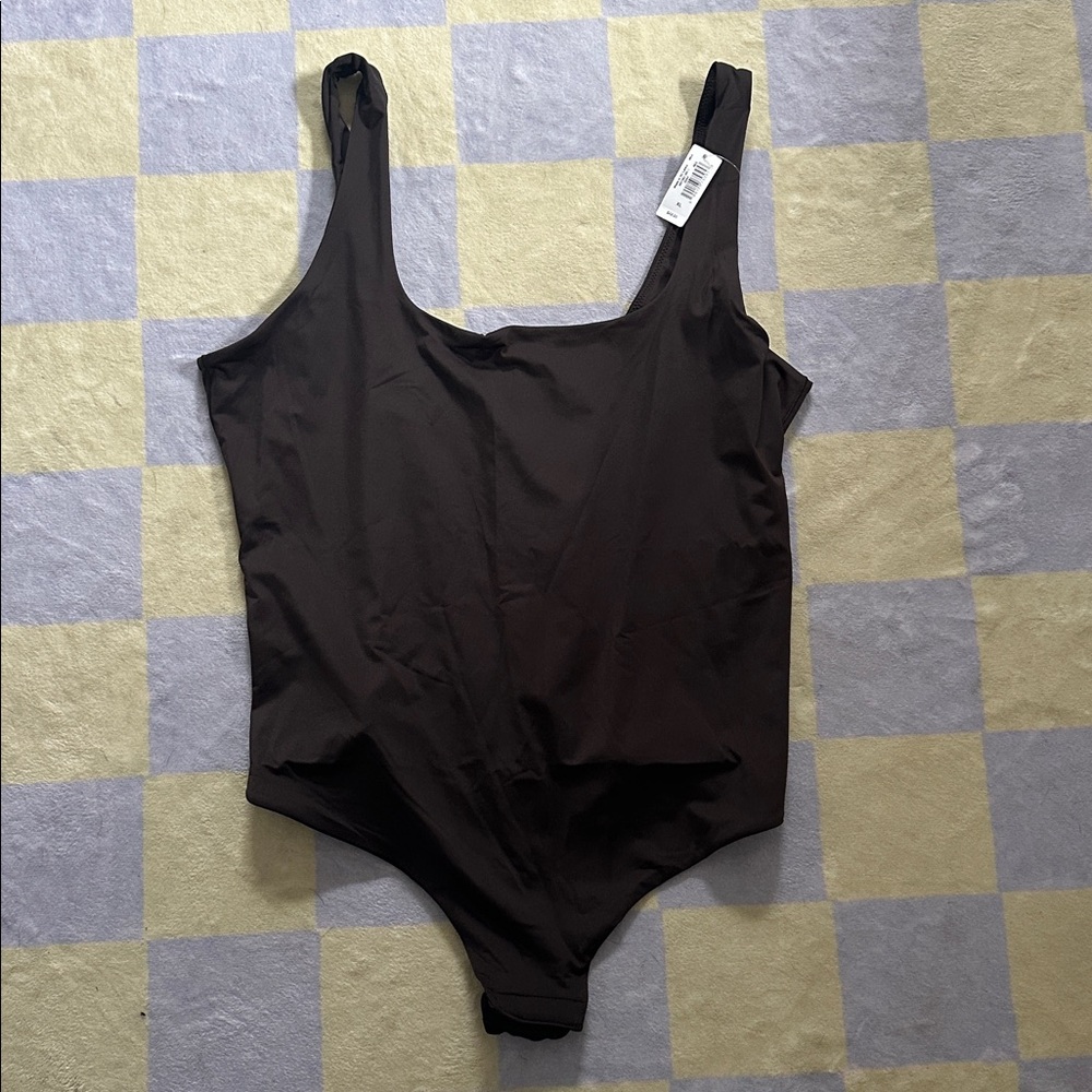 NWT Brown Sleeveless Bodysuit